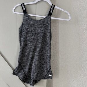 Nike Black and Gray Tank Top
